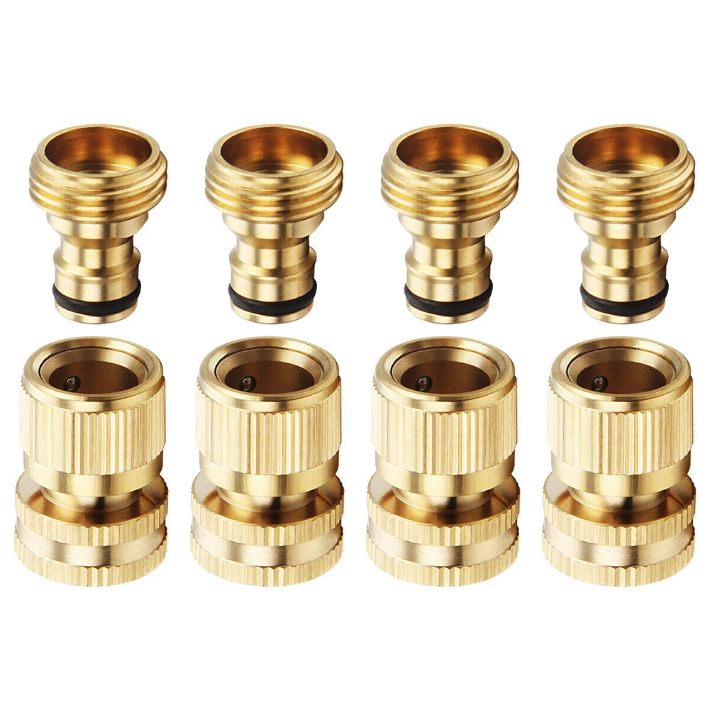 Parts Connector 3/4\\'\\' 4pcs Connector Set Fit Brass Female Male Garden Hose Quick Connect Solid Brass Water Hose
Parts Connector 3/4\\'\\' 4pcs Connector Set Fit Brass Female Male Garden Hose Quick Connect Solid Brass Water Hose