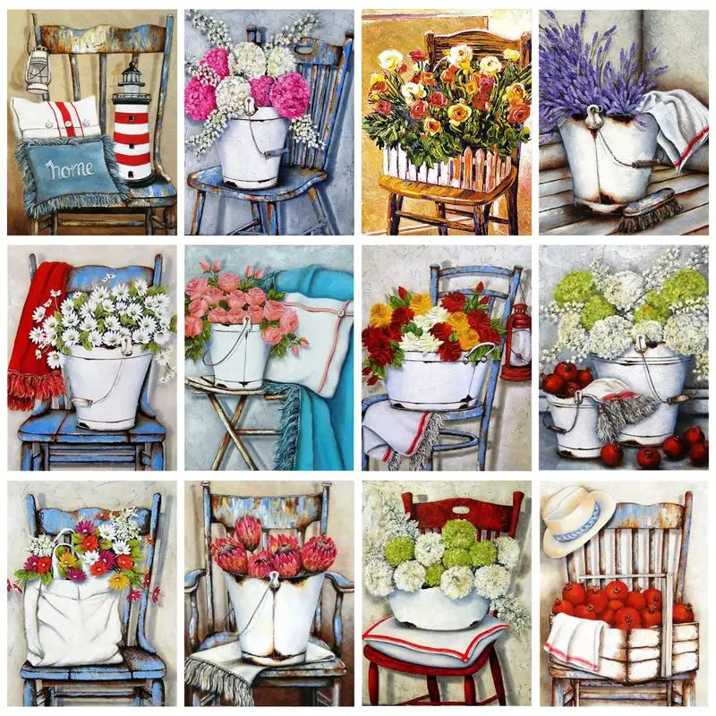 CHENISTORY DIY Painting By Numbers Chairs And Flowers Gift Adults Crafts Handmade Picture Coloring Home Decors Acrylic Paint Kit
CHENISTORY DIY Painting By Numbers Chairs And Flowers Gift Adults Crafts Handmade Picture Coloring Home Decors Acrylic Paint Kit