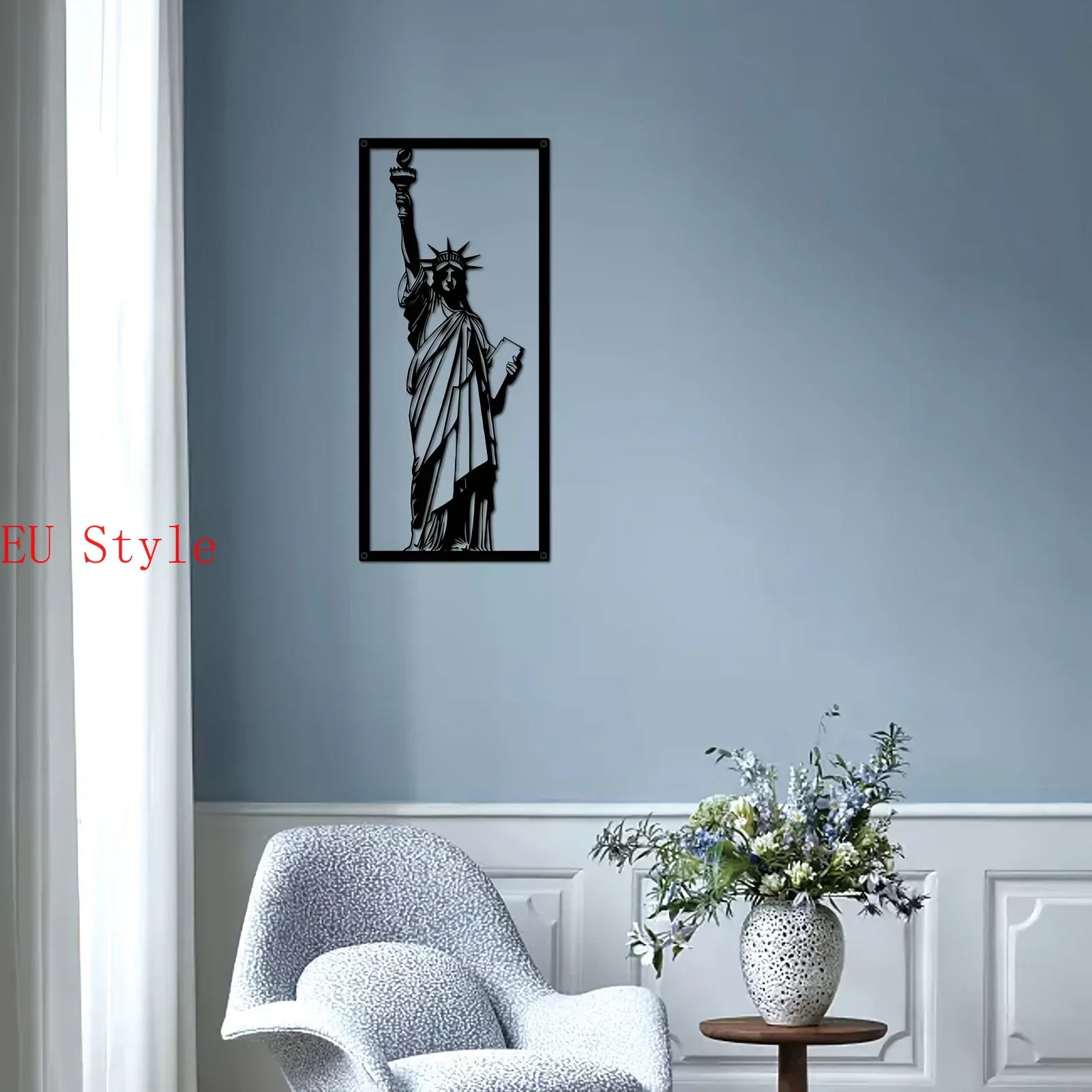 Statue Of Liberty Metal Wall Art Framed Wall Decoration Neoclassical Style Decoration for Bedroom Office Sofa Background Outdoo
Statue Of Liberty Metal Wall Art Framed Wall Decoration Neoclassical Style Decoration for Bedroom Office Sofa Background Outdoo