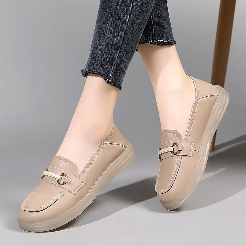 Genuine Leather Moccasins Women 2024 New Moccasins Flat Loafers Soft Bottom Slip-on Pumps
Genuine Leather Moccasins Women 2024 New Moccasins Flat Loafers Soft Bottom Slip-on Pumps