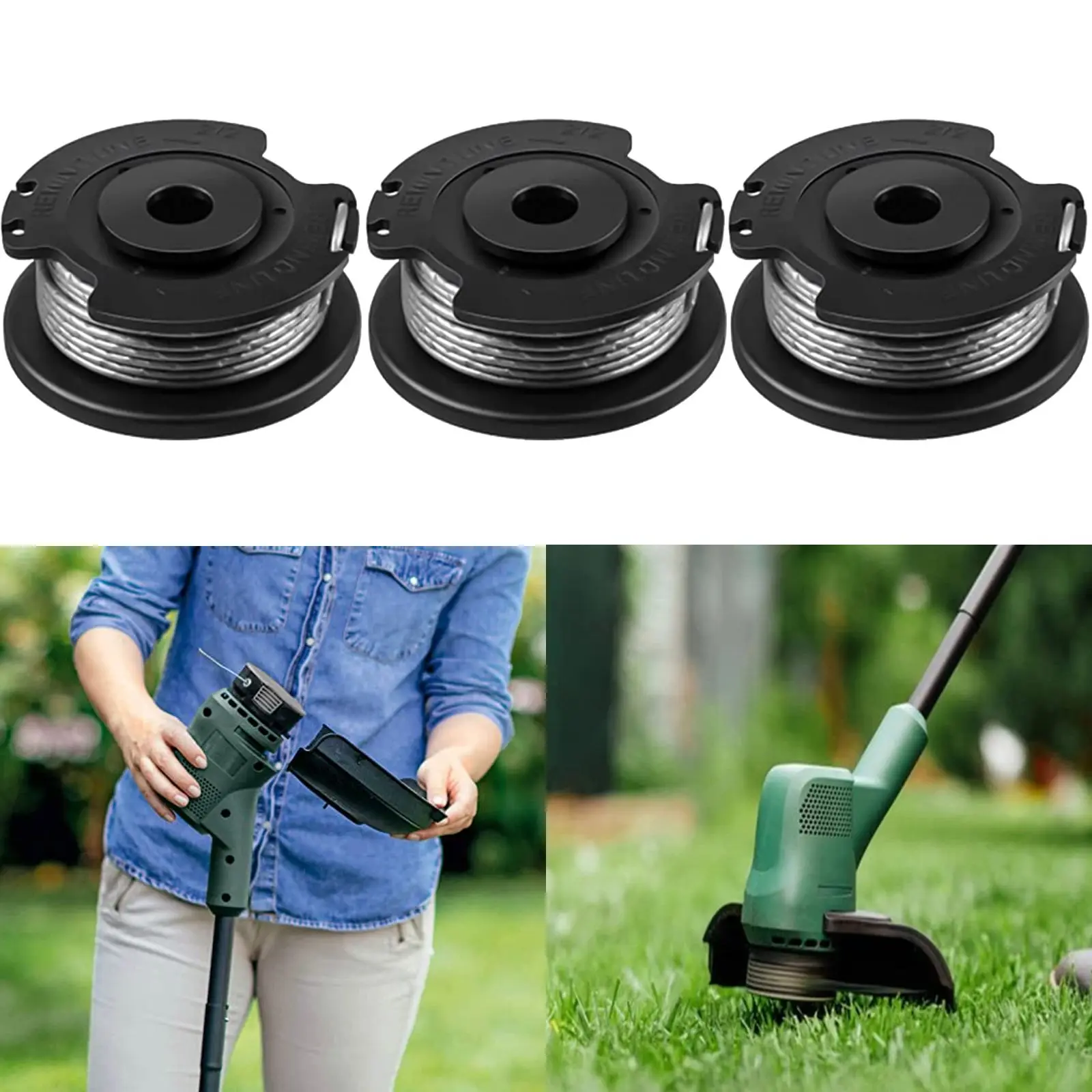 Replacement Nylon Thread Spool Set of 3 for Bosch EasyGrassCut 18V Models 18 230 18 260 18 26 23 and 26 Fits F016800385
Replacement Nylon Thread Spool Set of 3 for Bosch EasyGrassCut 18V Models 18 230 18 260 18 26 23 and 26 Fits F016800385