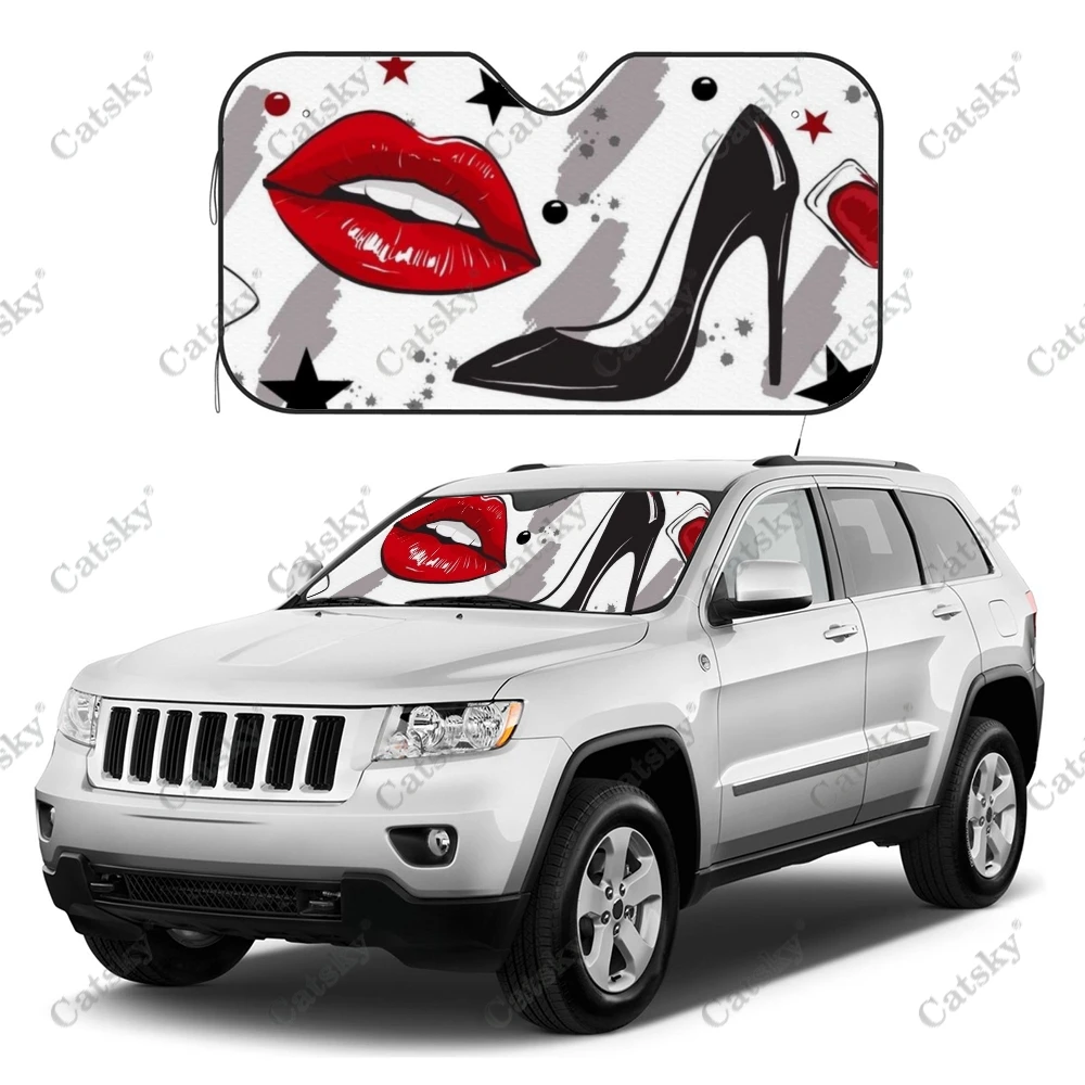 Sexy Lips Women Car Windshield Sunvisor Decor,Car Windshield Sunshade Protect,Car Accessories Foldable Sunshade Keep Car Cool 
Sexy Lips Women Car Windshield Sunvisor Decor,Car Windshield Sunshade Protect,Car Accessories Foldable Sunshade Keep Car Cool