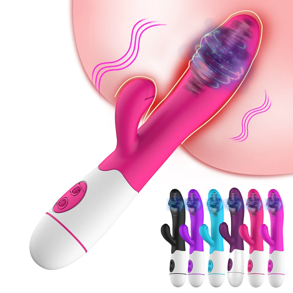 

Dual Vibration Intimate Goods G Spot Massager Vaginal Clitoris Stimulator Sex Toys for Woman Dildo Rabbit Vibrator