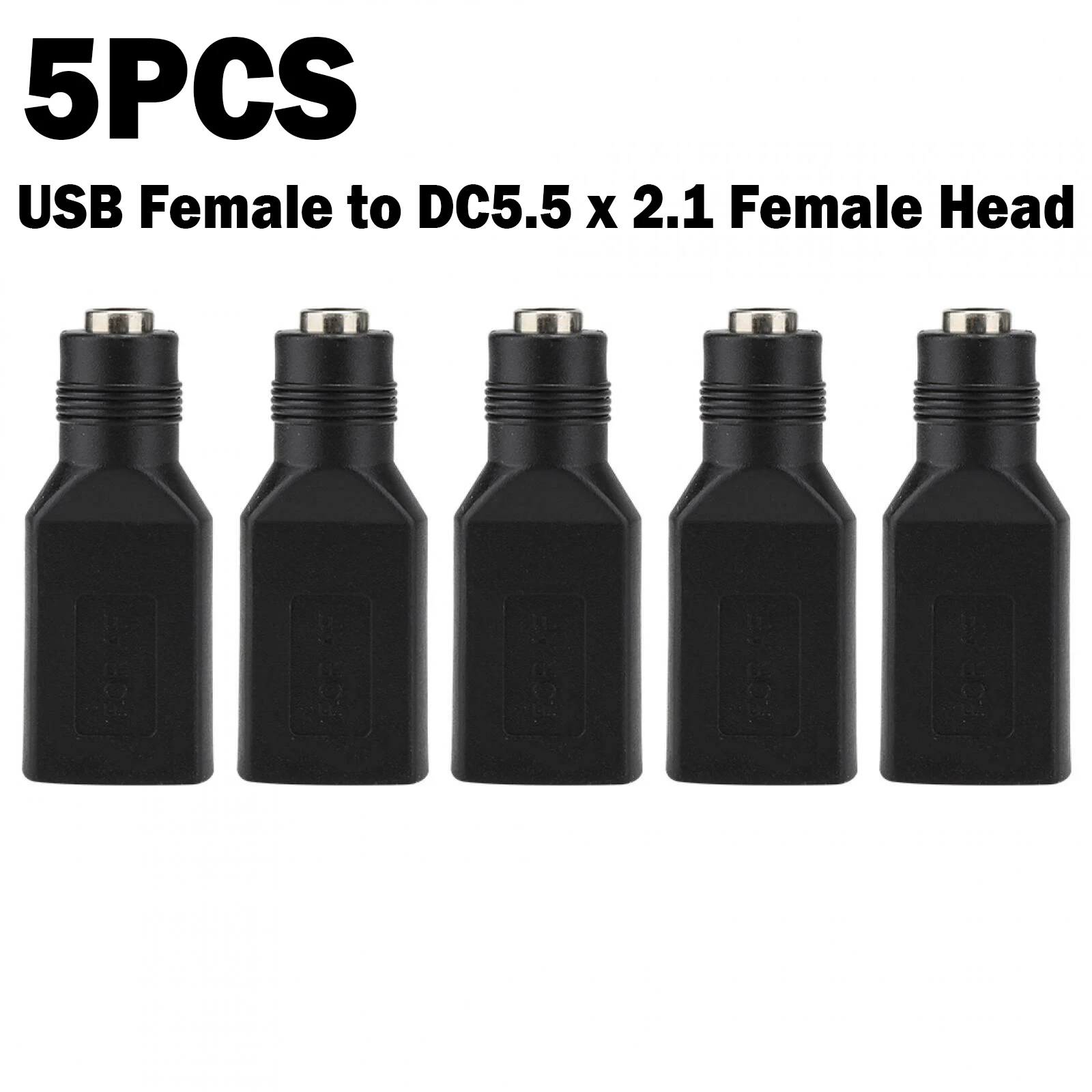 5PCS Computer USB Female Interface To DC5.5 X 2.1 Female Head Adapter Connector 5V 12V Power Interface Conversion
5PCS Computer USB Female Interface To DC5.5 X 2.1 Female Head Adapter Connector 5V 12V Power Interface Conversion