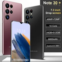 Note 30+ Global Version 5G Smartphone Original Mobile Phones 7.3" Telephone Portable Android Cell Phones 8GB+256GB Telefon Movil Note 30+ Global Version 5G Smartphone Original Mobile Phones 7.3" Telephone Portable Android Cell Phones 8GB+256GB Telefon Movil