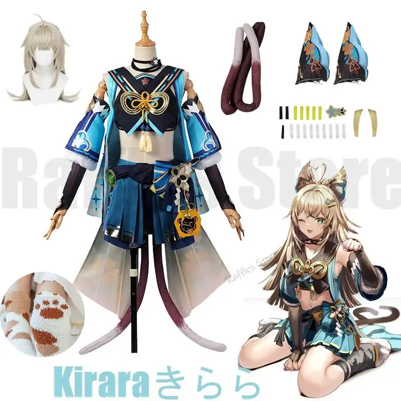 Kiara cosplay costume wig ear tail kawaill cat game Genshin impact cute kikara dress Halloween Kitty costume for women girls
Kiara cosplay costume wig ear tail kawaill cat game Genshin impact cute kikara dress Halloween Kitty costume for women girls