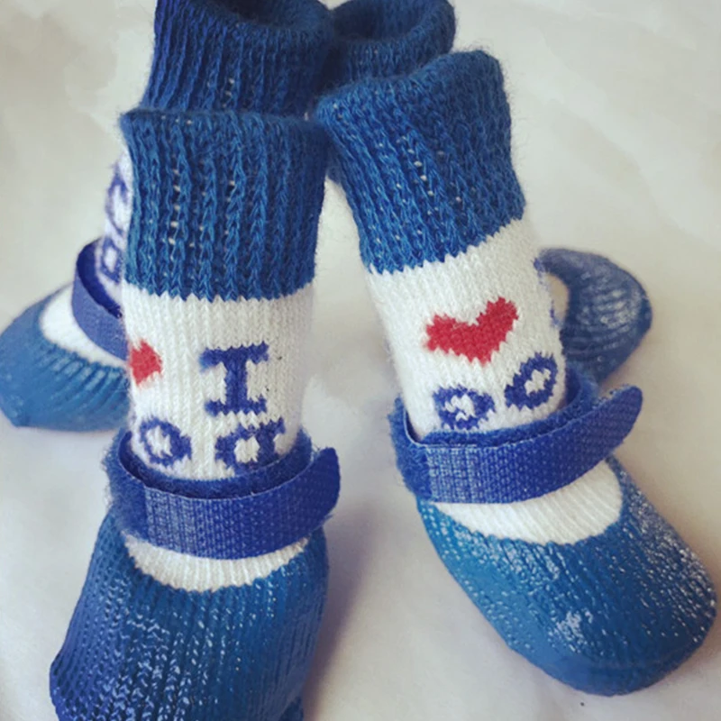 Dog Snow Boots Rain Waterproof Non-slip Footwear Pet Dog Shoes Rubber Cotton Socks Winter Keep Warm Thicken Socks 4Pcs/set
Dog Snow Boots Rain Waterproof Non-slip Footwear Pet Dog Shoes Rubber Cotton Socks Winter Keep Warm Thicken Socks 4Pcs/set