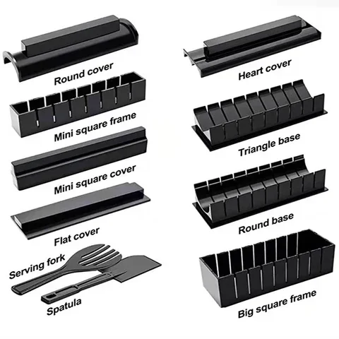 10 Pcs/Set DIY Sushi Making Kit Roll Sushi Maker Rice Roll Mold Kitchen Sushi Tools Japanese Sushi Cooking Tools Kitchen Tools
10 Pcs/Set DIY Sushi Making Kit Roll Sushi Maker Rice Roll Mold Kitchen Sushi Tools Japanese Sushi Cooking Tools Kitchen Tools