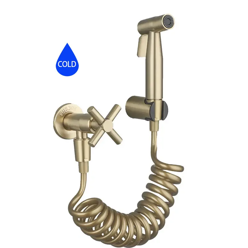 Handheld Bidet Sprayer Set Stainless Steel Toilet Faucet Telescopic Tube Single Cold Bathroom Shower Head Hygienic Self Cleaning
Handheld Bidet Sprayer Set Stainless Steel Toilet Faucet Telescopic Tube Single Cold Bathroom Shower Head Hygienic Self Cleaning