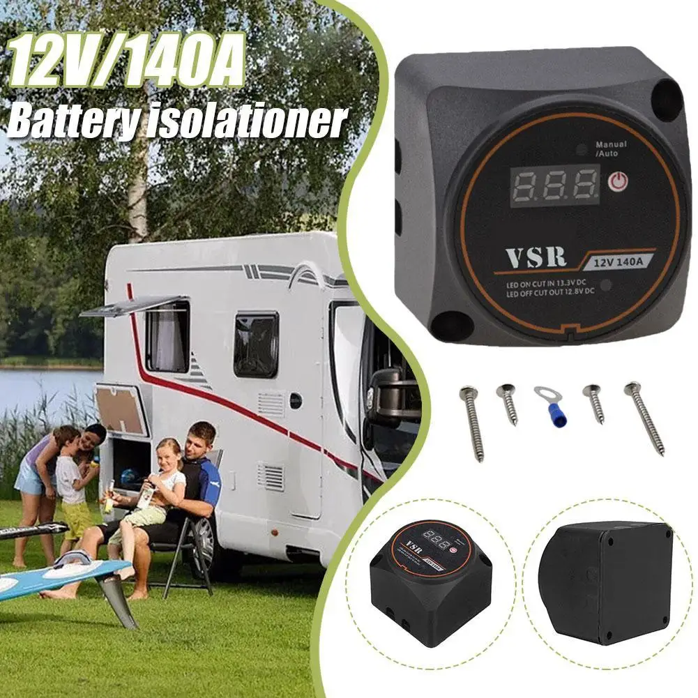 12V 140A Voltage Sensitive Relay Dual Battery System Digital Display Split Charge For Camper Car RV Yacht Smart Isolator
12V 140A Voltage Sensitive Relay Dual Battery System Digital Display Split Charge For Camper Car RV Yacht Smart Isolator