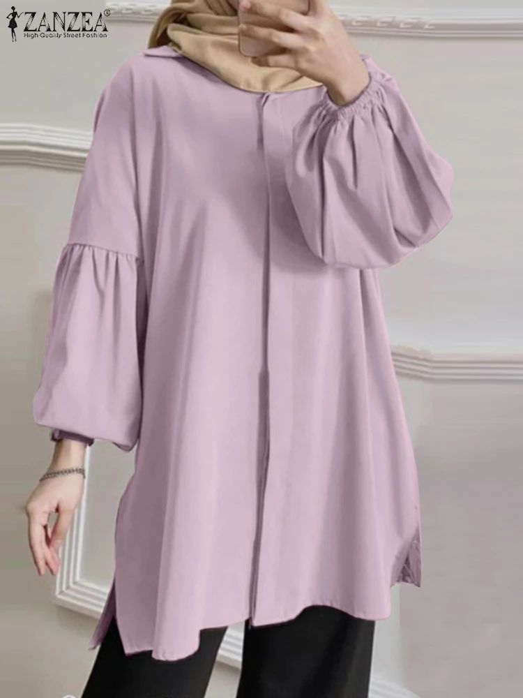 ZANZEA Woman Fashion Ramadan Muslim Blouse Autumn Lantern Sleeve Lapel Shirt Elegant Solid Tunic Tops Casual Loose Chemise 2023
ZANZEA Woman Fashion Ramadan Muslim Blouse Autumn Lantern Sleeve Lapel Shirt Elegant Solid Tunic Tops Casual Loose Chemise 2023
