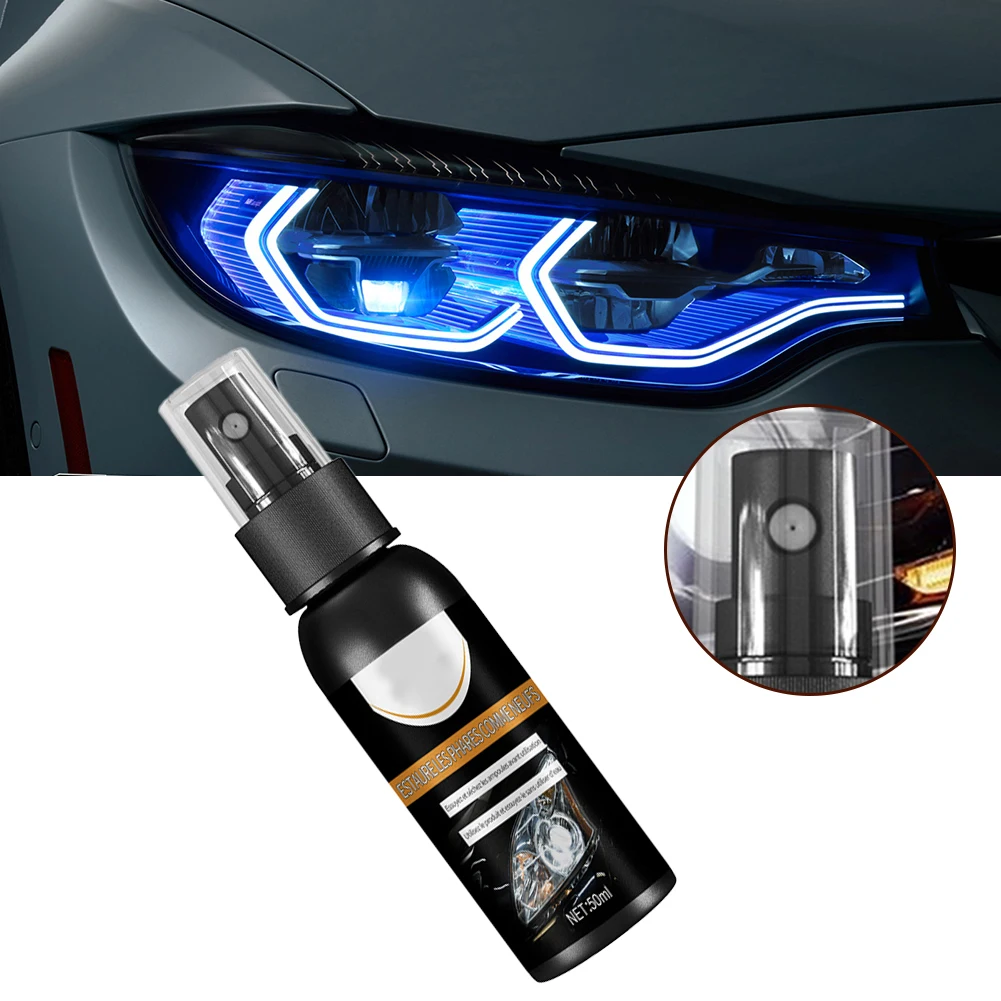 

30/50ml Car Headlight Polishing Agent Repair Polish Fluid Liquid Scratch Remover Headlamp Plating Refurbishment Renovation Kit