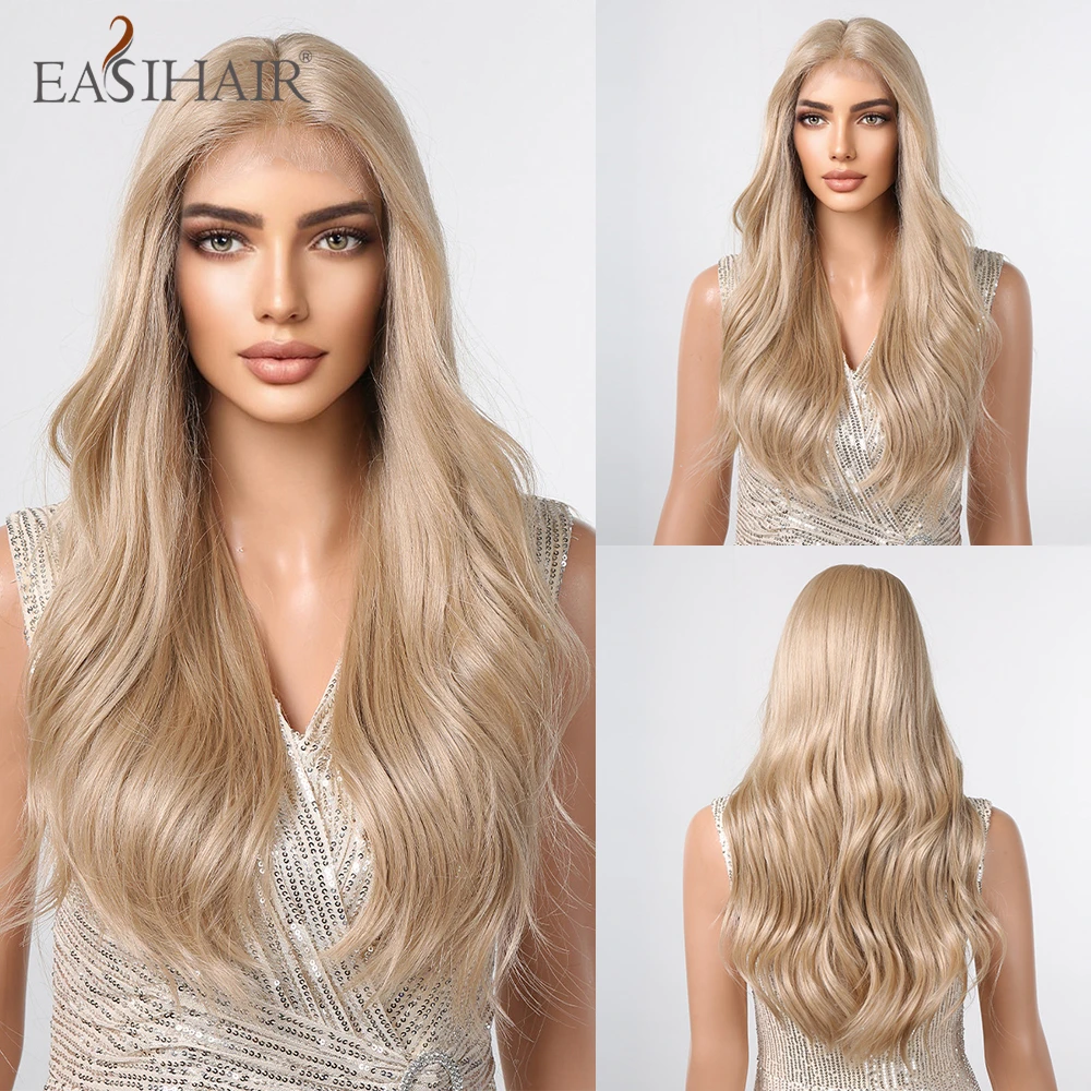 EASIHAIR Lace Synthetic Wigs Long Wavy Blonde Golden Lace Wig with Baby Hair for Women Daily Party Cosplay Lolita Heat Resistant
EASIHAIR Lace Synthetic Wigs Long Wavy Blonde Golden Lace Wig with Baby Hair for Women Daily Party Cosplay Lolita Heat Resistant