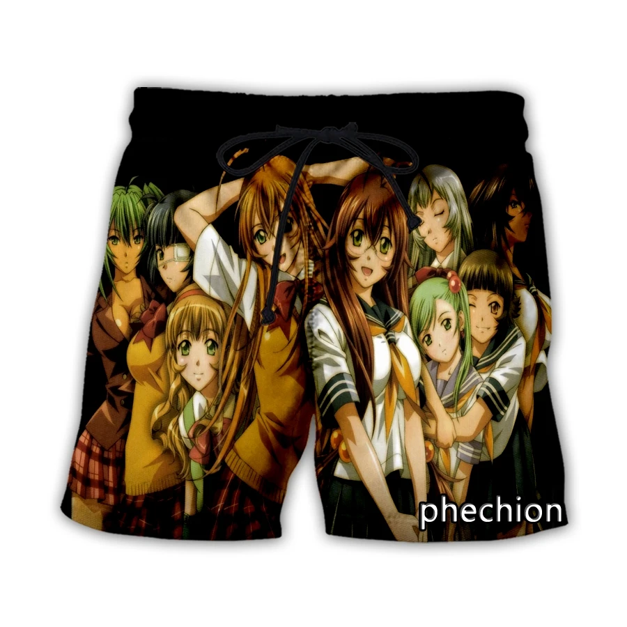 

phechion New Men/Women Anime Ikkitousen Guan Yu 3D Printed Casual Shorts Fashion Streetwear Men Loose Sporting Shorts A146