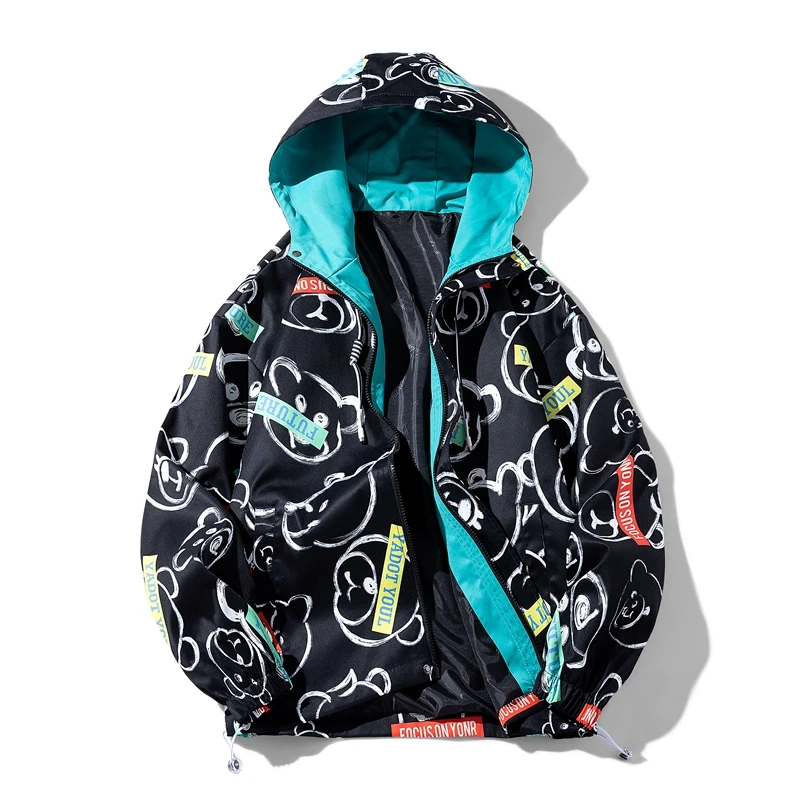 Ueteey 2023 Autumn New Cartoon Bear Zipper Hooded Sweatshirt Jacket For Men Loose Casual Hip Hop Street Male Winbreaker Coat
Ueteey 2023 Autumn New Cartoon Bear Zipper Hooded Sweatshirt Jacket For Men Loose Casual Hip Hop Street Male Winbreaker Coat