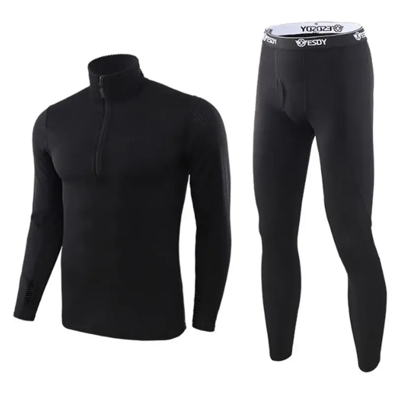 

Новое зимнее высококачественное термобелье, мужские комплекты нижнего белья, компрессионное флисовое термобелье для тренировок, мужская одежда