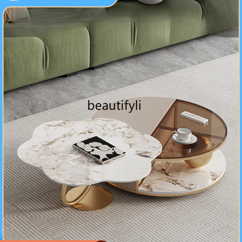 Italian Stone Plate Coffee Table TV Cabinet Combination Living Room Home Petals Tea Table Small Apartment
Italian Stone Plate Coffee Table TV Cabinet Combination Living Room Home Petals Tea Table Small Apartment
