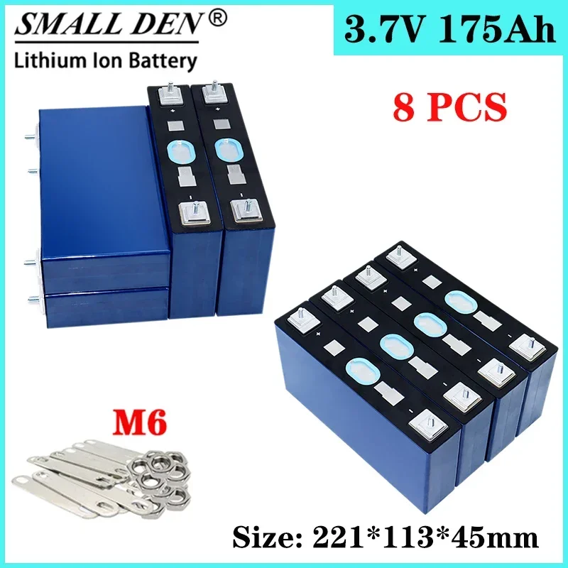 8PCS 3.7V 175Ah Li Ion Battery Class A Original CALB Power Supply Large Capacity Battery, Used for RV Solar Backup Power Supply
8PCS 3.7V 175Ah Li Ion Battery Class A Original CALB Power Supply Large Capacity Battery, Used for RV Solar Backup Power Supply