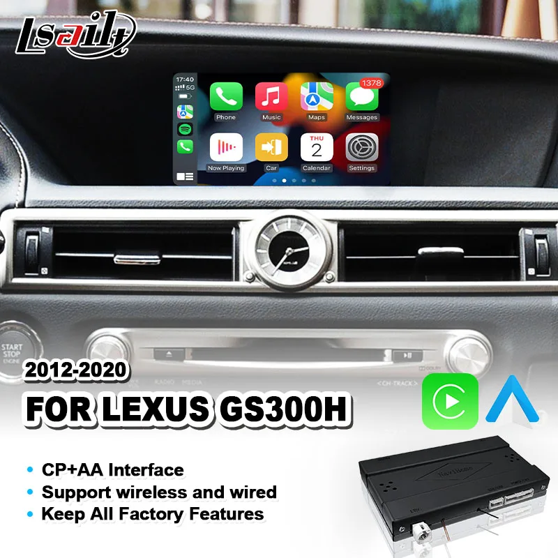 Интегрированный видеоинтерфейс Lsailt CP + AA OEM для Lexus GS300H GS 300H 2012-2015
Интегрированный видеоинтерфейс Lsailt CP + AA OEM для Lexus GS300H GS 300H 2012-2015