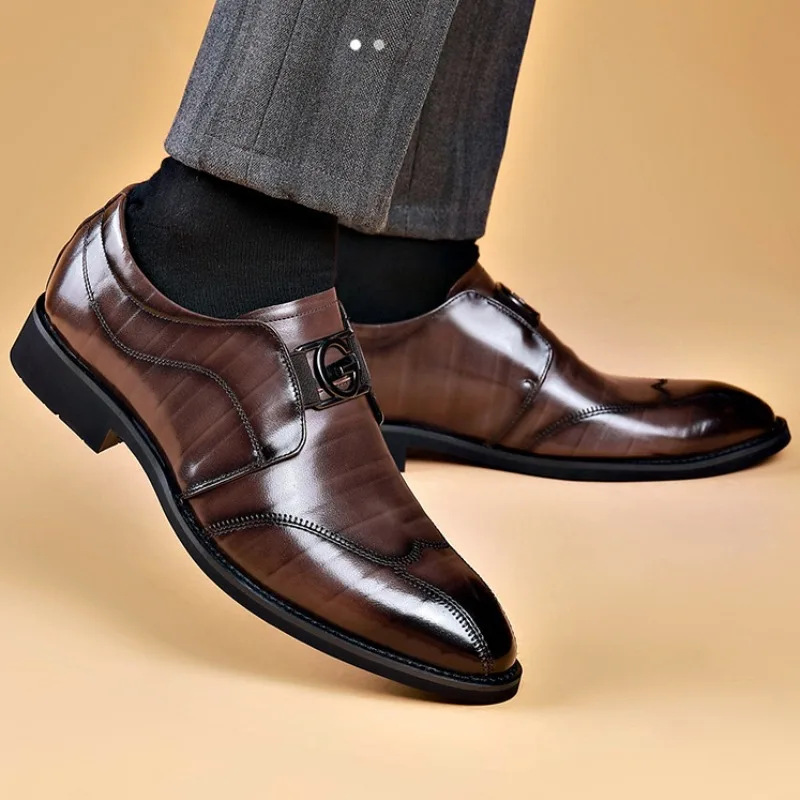 Shoes Men Dress Shoes Men's Formal Leather Shoes Point Toe Mens Oxfords PU Leather Shoe Luxury Business Oxfords for Men Wedding
Shoes Men Dress Shoes Men's Formal Leather Shoes Point Toe Mens Oxfords PU Leather Shoe Luxury Business Oxfords for Men Wedding