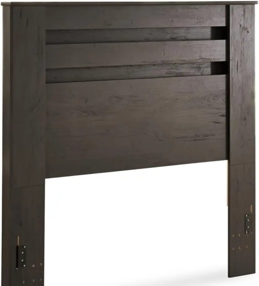 

Signature Design by Ashley Brinxton Modern Contemporary Panel Headboard ONLY, Full, Charcoal