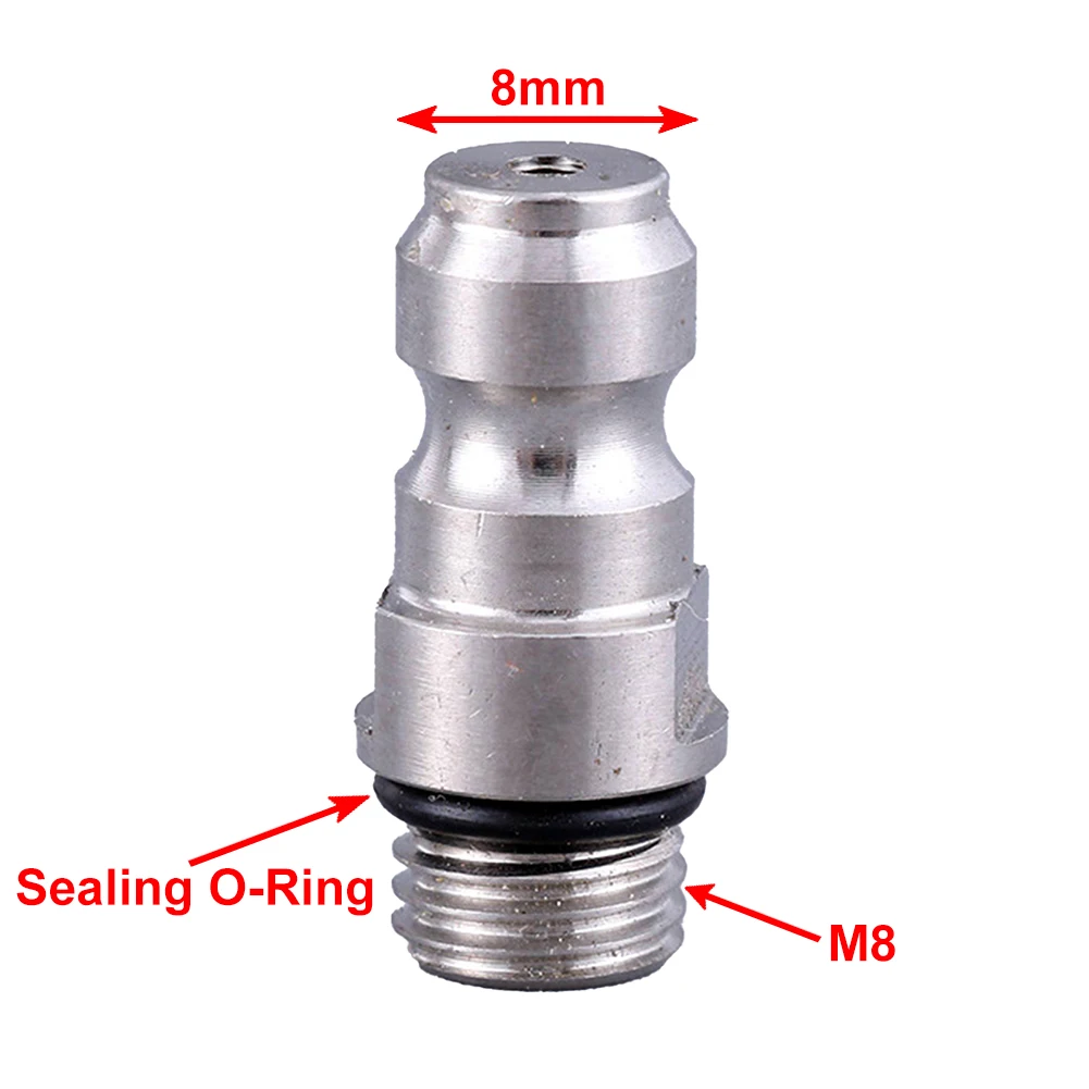 M8*1 Male Thread Plug Adapter Universal 8mm Quick-Disconnect Plug Adapter Convert Stainless Steel Female Connectors Cylinder
M8*1 Male Thread Plug Adapter Universal 8mm Quick-Disconnect Plug Adapter Convert Stainless Steel Female Connectors Cylinder