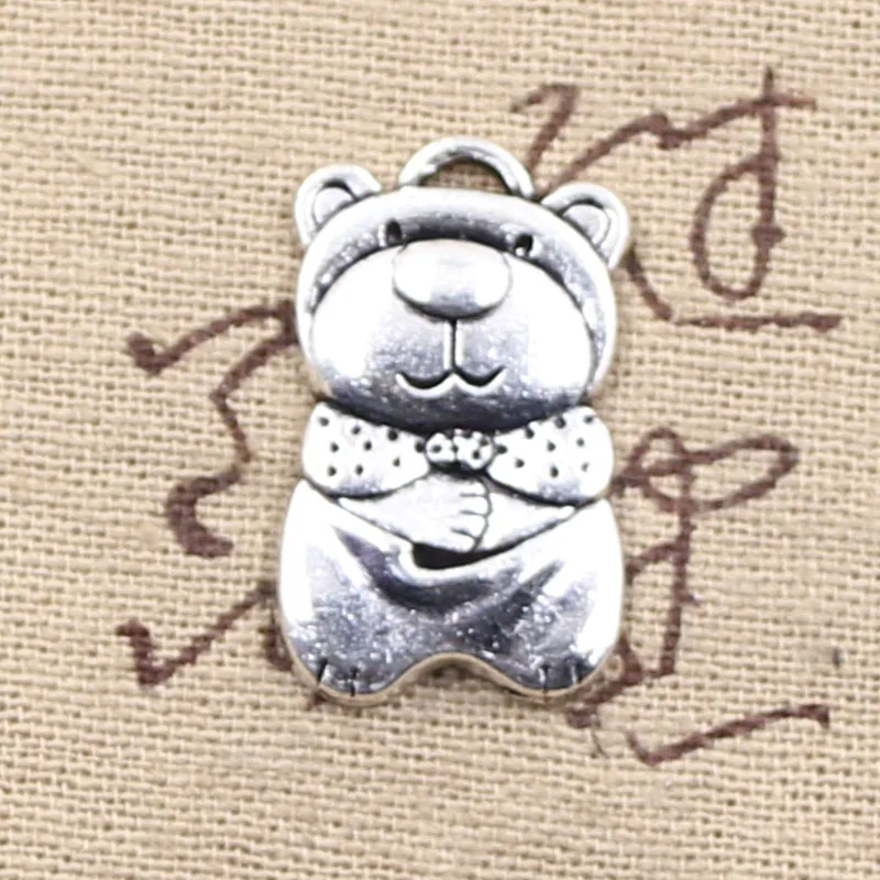 10pcs Charms Bear 27x16mm Antique Silver Color Pendants DIY Crafts Making Findings Handmade Tibetan Jewelry
10pcs Charms Bear 27x16mm Antique Silver Color Pendants DIY Crafts Making Findings Handmade Tibetan Jewelry