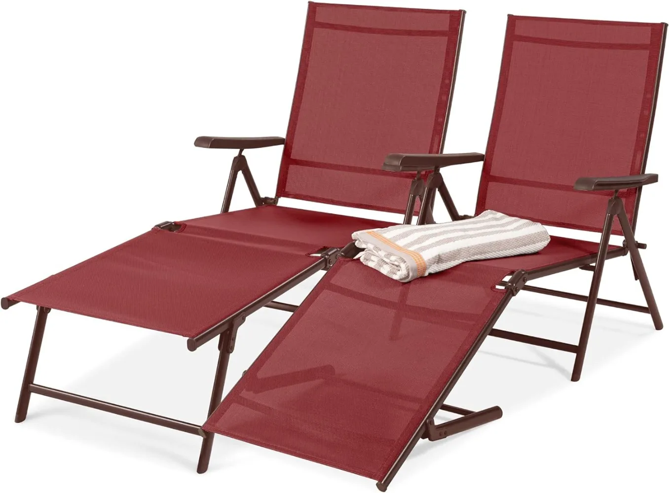 Best Choice Products Set of 2 Outdoor Patio Chaise Lounge Chair Adjustable Reclining Folding Pool Lounger for Poolside, Deck
Best Choice Products Set of 2 Outdoor Patio Chaise Lounge Chair Adjustable Reclining Folding Pool Lounger for Poolside, Deck