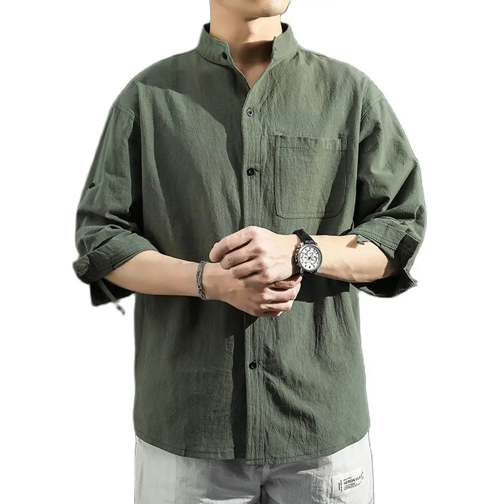 Ladiguard 2023 Single-Breasted Tops White Black Linen Shirt Men Long Sleeve Blouse Casual Pocket Shirts Clothing Plus Size S-5XL
Ladiguard 2023 Single-Breasted Tops White Black Linen Shirt Men Long Sleeve Blouse Casual Pocket Shirts Clothing Plus Size S-5XL