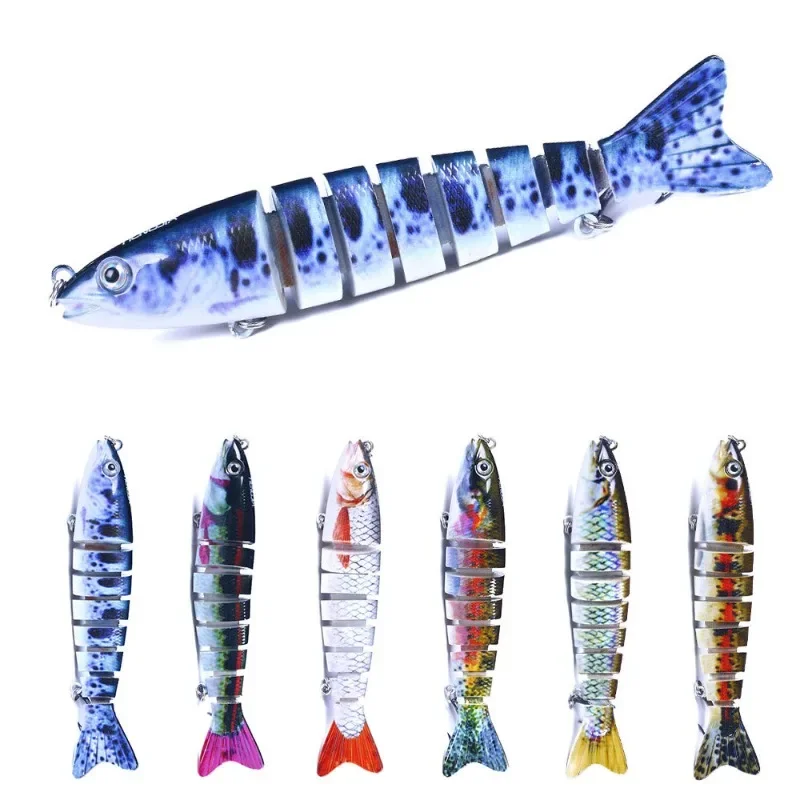 Luya Bait 12.7CM19G Multi-section Fish Plastic Bait Bionic 8-section Bait Fishing Gear Supplies Available in All Waters
Luya Bait 12.7CM19G Multi-section Fish Plastic Bait Bionic 8-section Bait Fishing Gear Supplies Available in All Waters