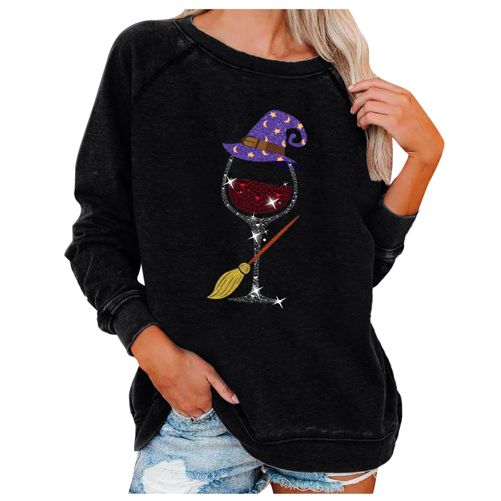 Autumn Winter Long Sleeve Sweatshirts Women Casual Loose Round Neck Harajuku Pullovers Streetwear Halloween Hoodies Blouse
Autumn Winter Long Sleeve Sweatshirts Women Casual Loose Round Neck Harajuku Pullovers Streetwear Halloween Hoodies Blouse