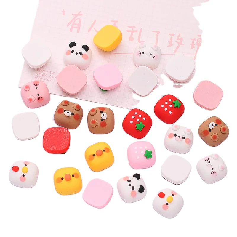 

Mix Sweet Strawberry Animal Flatback Resin Cabochons Embellishments For DIY Nail Art Scrapbooking Jewelry Making Supplier