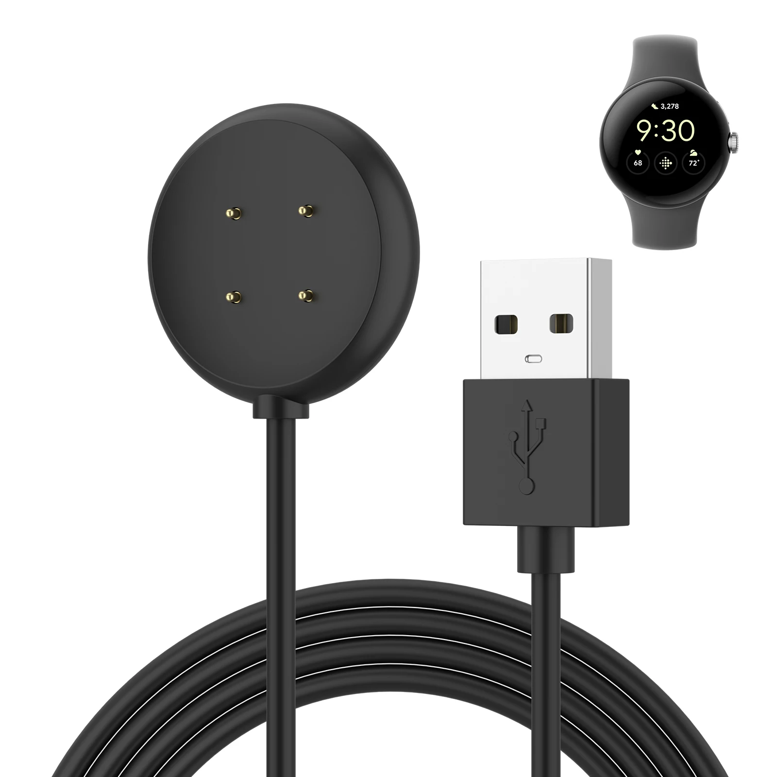 

For Google Pixel Watch 2 Charging Cable 100cm Magnetic USB Type C Charger For Google Pixel Watch 2 Charging Cord Adapter Dock
