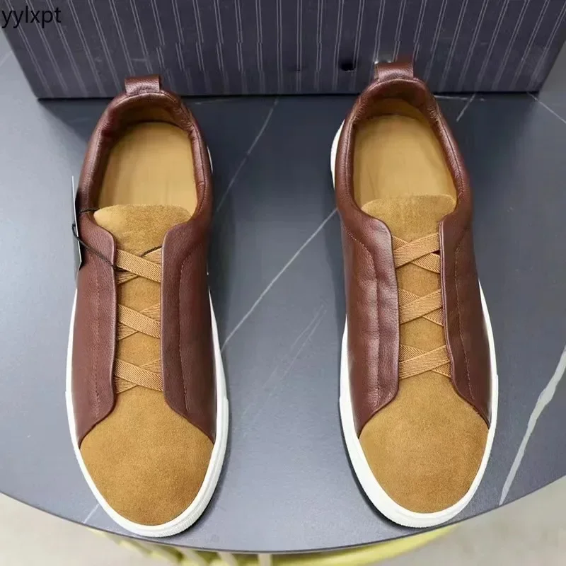 High end men's shoes, cowhide business casual shoes, low top small white shoes, elastic bands, one foot lazy shoes(40-45)
High end men's shoes, cowhide business casual shoes, low top small white shoes, elastic bands, one foot lazy shoes(40-45)