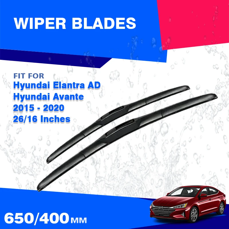 

Передние щетки стеклоочистителя для Hyundai Elantra AD MK6 Avante 2015 - 2020 Elite, лобовое стекло, аксессуары для автомобиля 2016 2017 2018 2019
