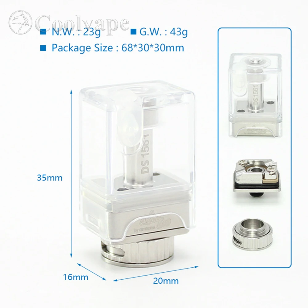 SXK Dotshell стильный перестраиваемый резервуар RBA w/ 3 MTL Pin для dotAIO Portable AIO Pod System Vape Kit - PCTG, 1,0 мм + 1,2 мм + 1,5 мм
SXK Dotshell стильный перестраиваемый резервуар RBA w/ 3 MTL Pin для dotAIO Portable AIO Pod System Vape Kit - PCTG, 1,0 мм + 1,2 мм + 1,5 мм