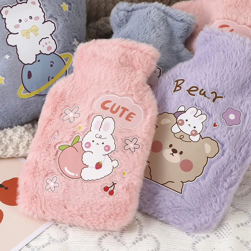 Cute Cartoon Warm Water Bottle Mini Hot Water Bottles Portable Hand Warmer Feet Girls Pocket Hot Water Bags Transparent &Plush
Cute Cartoon Warm Water Bottle Mini Hot Water Bottles Portable Hand Warmer Feet Girls Pocket Hot Water Bags Transparent &Plush