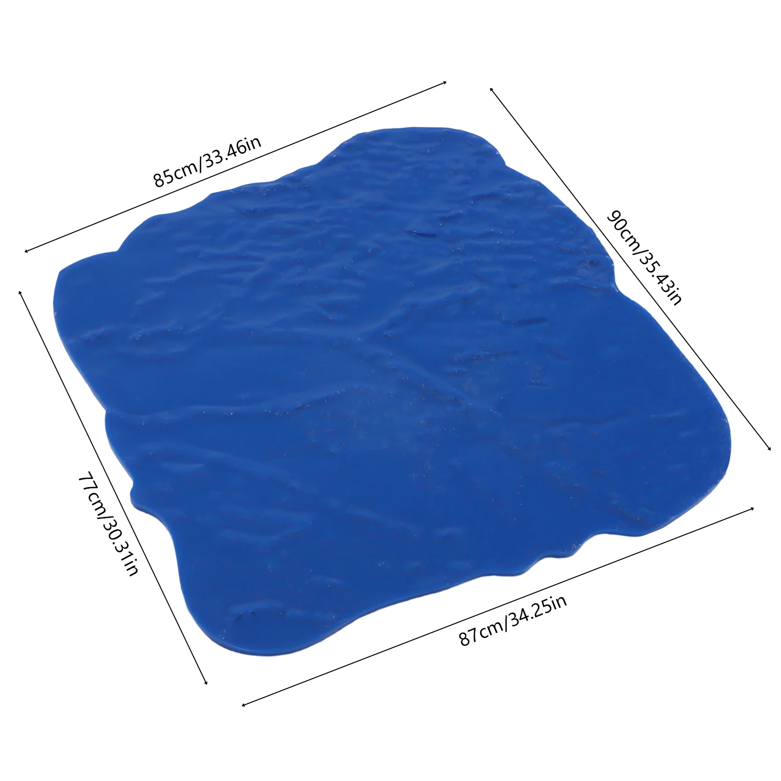 

Slate Seamless Concrete Cement Texture Imprint Stamp Skin Mat 36" X 36" Blue