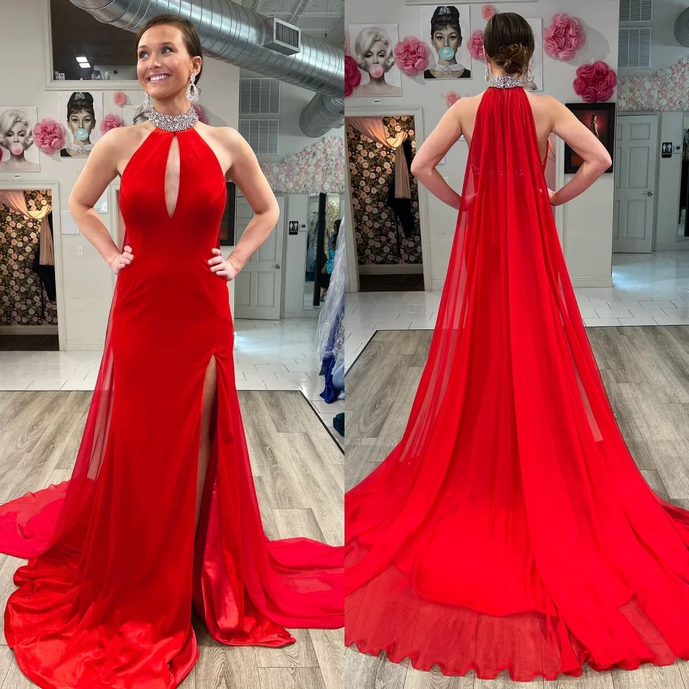 Zhitomyr High Quality Halter Mermaid Floor Length Evening Dresses Rhinestone Chiffon Customized Dresses
Zhitomyr High Quality Halter Mermaid Floor Length Evening Dresses Rhinestone Chiffon Customized Dresses