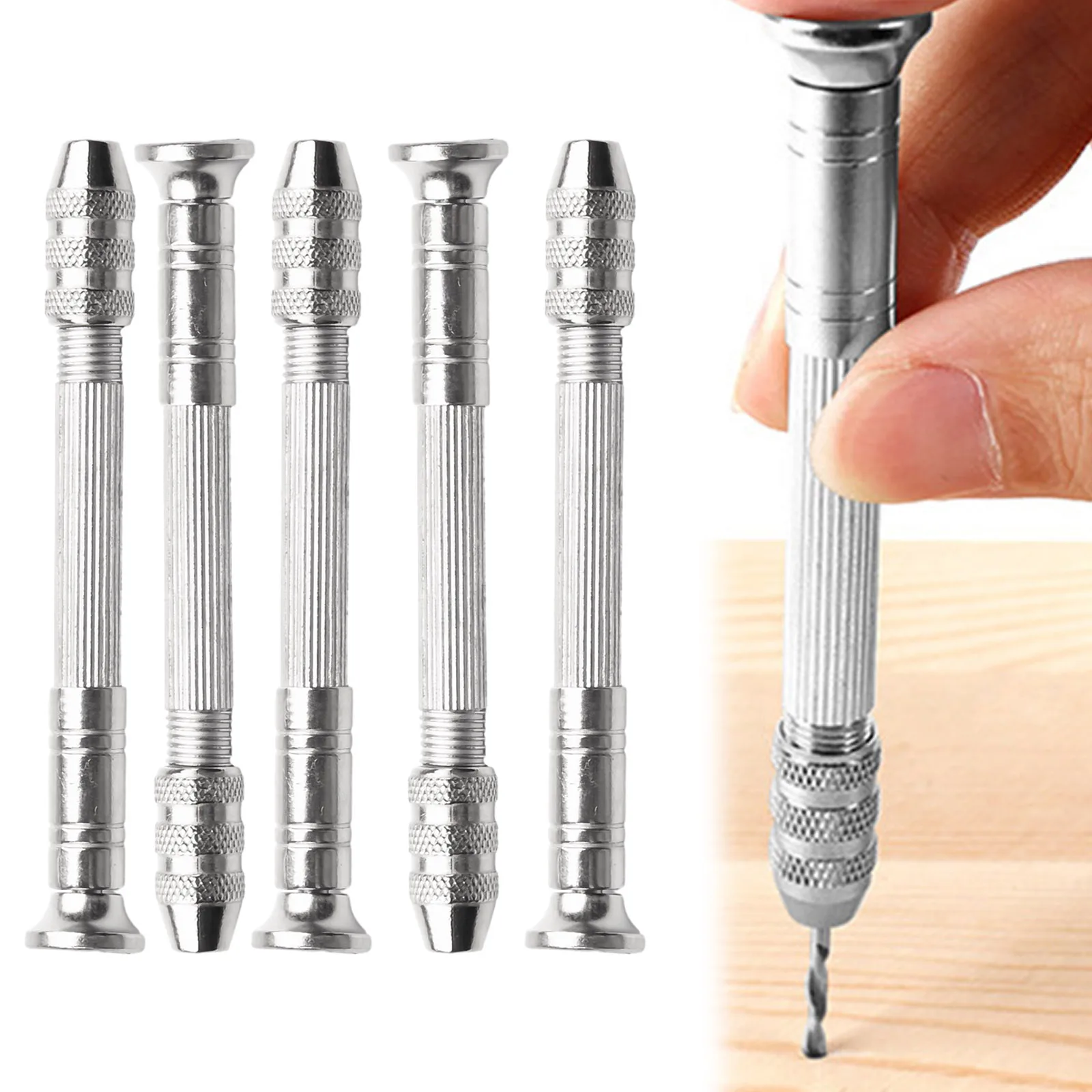 5pcs Mini Hand Drill Wood Hand Drill Chuck For Models Hobby DIY Jewelry Tools 0.3-3.2mm Jewelry Craft Hand Pin Hole Drill
5pcs Mini Hand Drill Wood Hand Drill Chuck For Models Hobby DIY Jewelry Tools 0.3-3.2mm Jewelry Craft Hand Pin Hole Drill