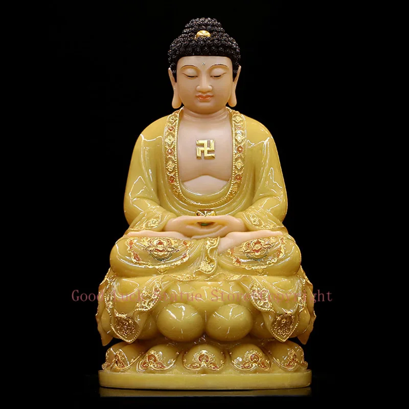 Wholesale home decor worship Buddha statue Sakyamuni Buddha jade gilding Sculpture statue Home SHOP TOP efficacious Talisman
Wholesale home decor worship Buddha statue Sakyamuni Buddha jade gilding Sculpture statue Home SHOP TOP efficacious Talisman