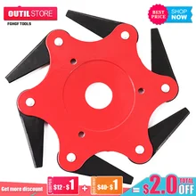 FGHGF 6 Blades Cutter Head Grass Trimmer Brush 65Mn Weed Brush Cutting Head Garden Power Tool Accessories for Lawn Mower 
FGHGF 6 Blades Cutter Head Grass Trimmer Brush 65Mn Weed Brush Cutting Head Garden Power Tool Accessories for Lawn Mower