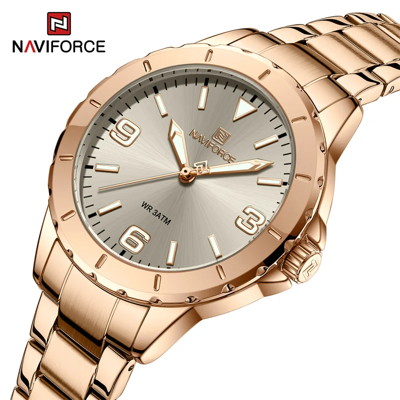 NAVIFORCE роскошные часы для женщин, стальные часы, модные часы с металлическим ремешком, высококачественные водонепроницаемые женские часы Reloj Mujer
NAVIFORCE роскошные часы для женщин, стальные часы, модные часы с металлическим ремешком, высококачественные водонепроницаемые женские часы Reloj Mujer