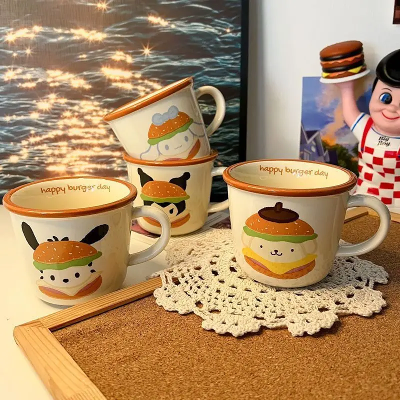 Kawaii Sanrio Anime Water Cup Cute Cinnamoroll Kuromi Pochacco Pompompurin Ins Cream Color Fashion Retro Mug Cup Gifts for Girls
Kawaii Sanrio Anime Water Cup Cute Cinnamoroll Kuromi Pochacco Pompompurin Ins Cream Color Fashion Retro Mug Cup Gifts for Girls