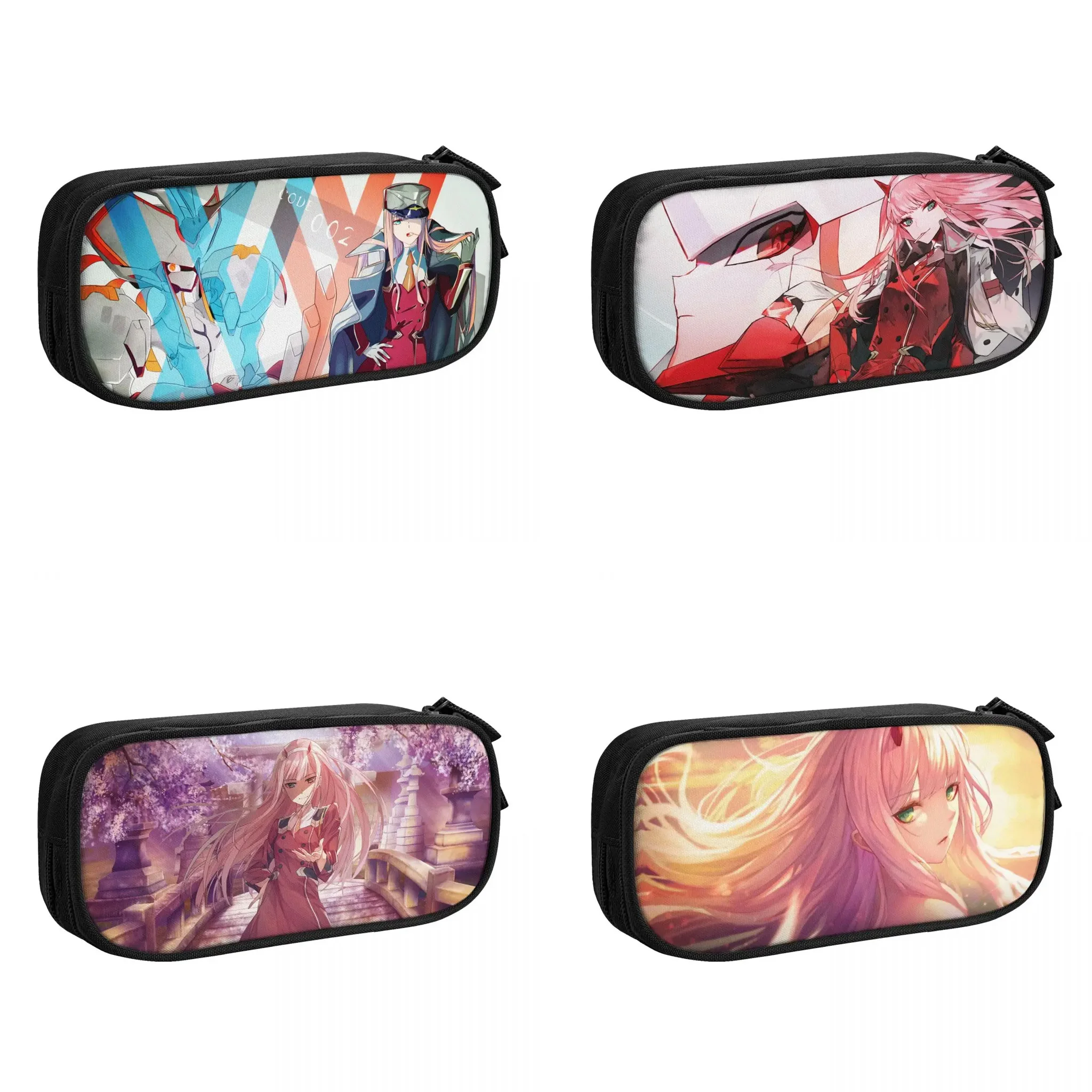 

Darling In The FRANXX Zero Two Big Capacity Pencil Pen Case Office College School Large Storage Bag Pouch Holder Box Organizer