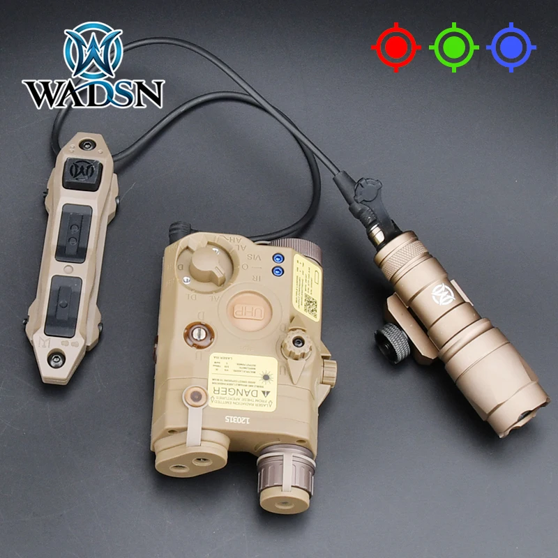 WADSN PEQ 15 UHP Laser Flashlight M300A M600C Tactical Scout Light LA-5 IR Night Vision Lamp Hunting Double Plug Pressure Switch
WADSN PEQ 15 UHP Laser Flashlight M300A M600C Tactical Scout Light LA-5 IR Night Vision Lamp Hunting Double Plug Pressure Switch