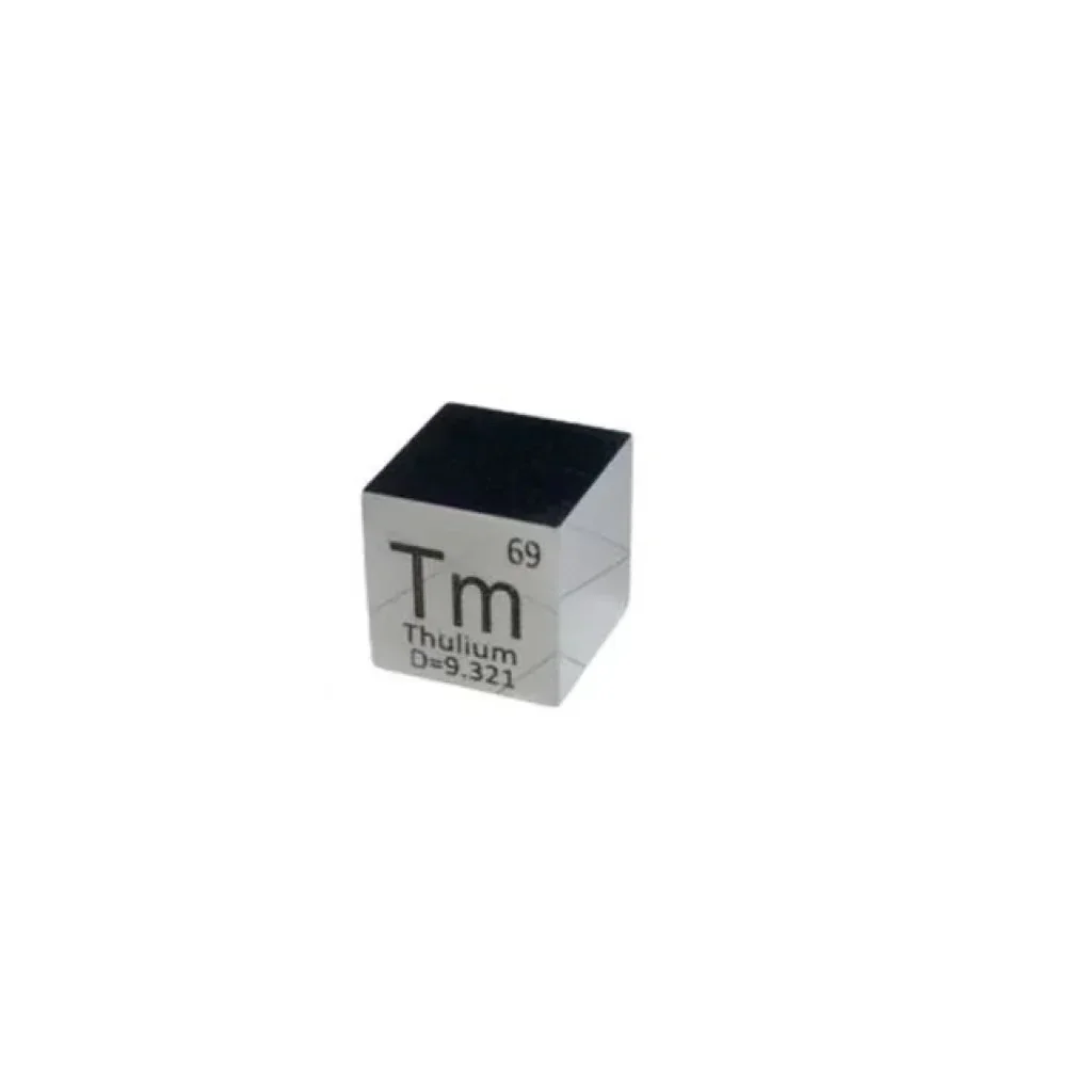 

Thulium Tm Mirror Polished 10mm Cube 99.99% High Purity Pure Density for Element Collection and DIYS