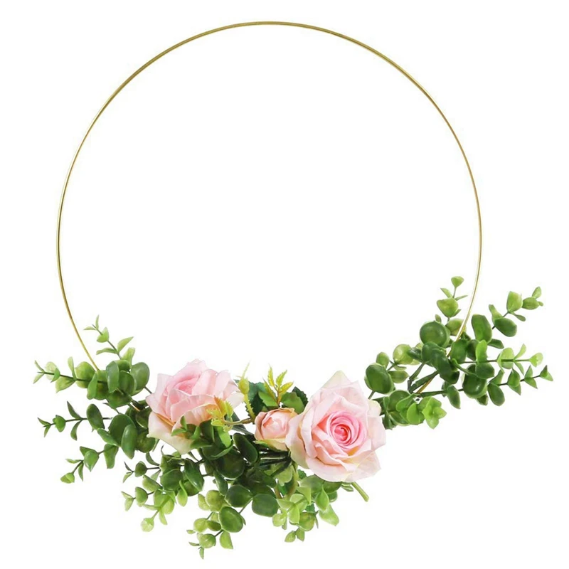 15 Pack 14 Inch Large Metal Floral Hoop Wreath Macrame Gold Hoop Rings For DIY Wreath Decor
15 Pack 14 Inch Large Metal Floral Hoop Wreath Macrame Gold Hoop Rings For DIY Wreath Decor