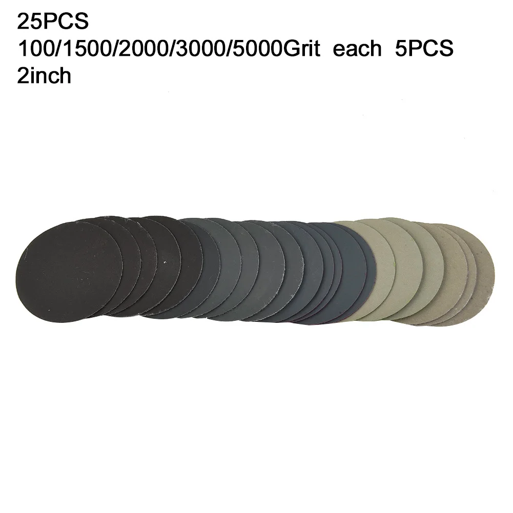25Pcs 2 3 4 5 6inch 1000/1500/2000/3000/5000Grit Wet Dry Sanding Discs Sandpaper For Grinding And Polishing Of Automobiles
25Pcs 2 3 4 5 6inch 1000/1500/2000/3000/5000Grit Wet Dry Sanding Discs Sandpaper For Grinding And Polishing Of Automobiles