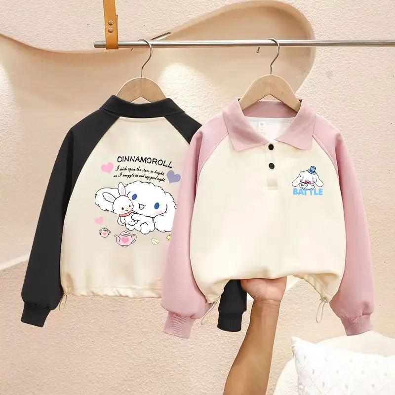 Cinnamoroll Anime Sanrio Kawaii Girly Heart Long Sleeve Hoodie Cute Cartoon Kuromi Baby Loose Shirt Clothes Autumn Toys for Kids
Cinnamoroll Anime Sanrio Kawaii Girly Heart Long Sleeve Hoodie Cute Cartoon Kuromi Baby Loose Shirt Clothes Autumn Toys for Kids